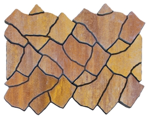 ტროტუარის ფილა Сан Тропе Color Mix Тип 1 Каньон