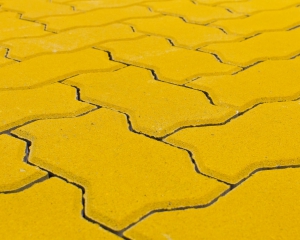 ტროტუარის ფილა Волна жёлтый